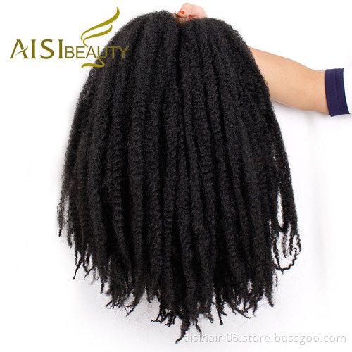 Aisi Beauty Wholesale Synthetic Soft Afro Kinky Marly Braiding Hair Extensions Crochet Hairpiece Synthetic Braiding Hair